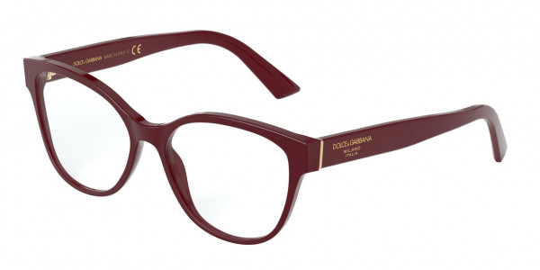 Dolce & Gabbana DG3322F Eyeglasses, 3091 BORDEAUX (BORDEAUX)