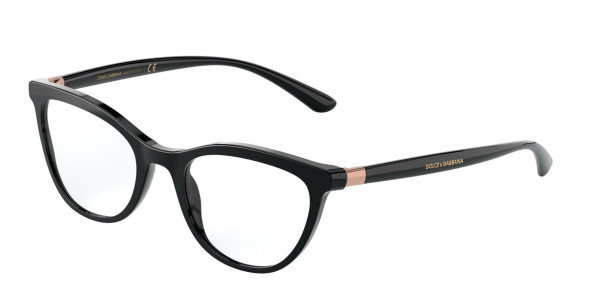 Dolce & Gabbana DG3324F Eyeglasses, 501 BLACK (BLACK)