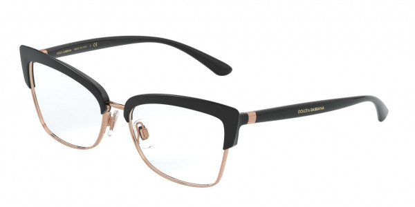 Dolce & Gabbana DG5045 Eyeglasses, 501 BLACK (BLACK)