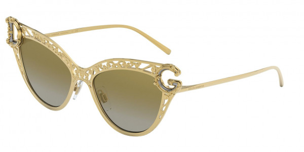 Dolce & Gabbana DG2239 Sunglasses, 02/6E GOLD (GOLD)