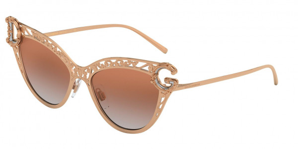 Dolce & Gabbana DG2239 Sunglasses, 12986F PINK GOLD (PINK)