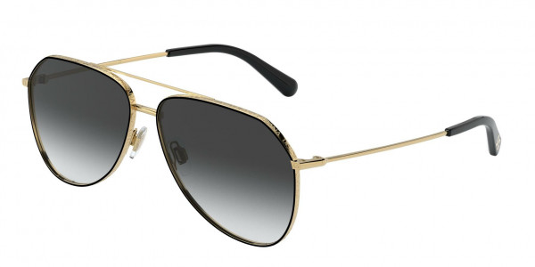 Dolce & Gabbana DG2244 Sunglasses, 13348G BLACK (BLACK)