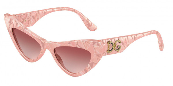 Dolce & Gabbana DG4368F Sunglasses, 323113 MADREPERLA PINK (PINK)