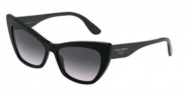 Dolce & Gabbana DG4370F Sunglasses, 501/8G BLACK (BLACK)