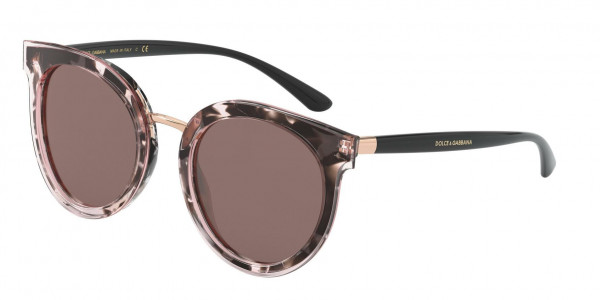 Dolce & Gabbana DG4371 Sunglasses, 323608 TOPTRPINK/MADREPERLAPINK (HAVANA)