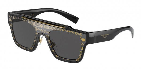 Dolce & Gabbana DG6125 Sunglasses, 327787 BLACK (BLACK)