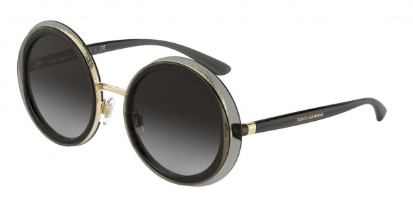 Dolce & Gabbana DG6127 Sunglasses, 31608G TRANSPARENT GREY (GREY)