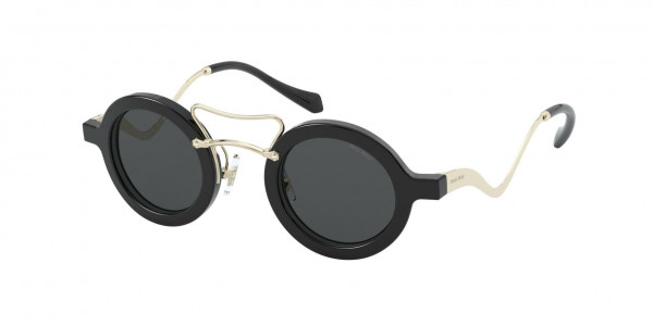 Miu Miu MU 02VS SPECIAL PROJECT Sunglasses, 1AB5S0 BLACK (BLACK)