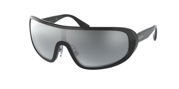 Miu Miu MU 06VS CORE COLLECTION Sunglasses, 1AB1B0 BLACK (BLACK)