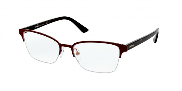 Prada PR 61XV MILLENNIALS Eyeglasses, 3311O1 MILLENNIALS TOP BROWN/ROSE GOL (BROWN)