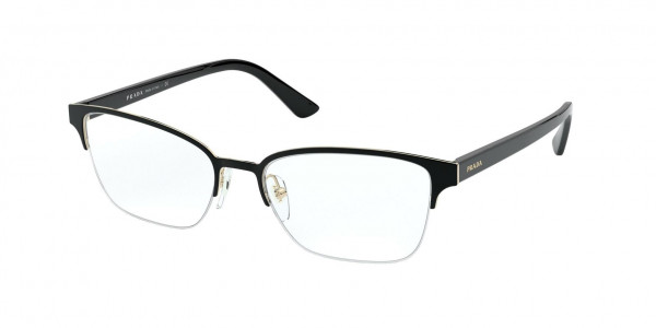 Prada PR 61XV MILLENNIALS Eyeglasses, AAV1O1 MILLENNIALS TOP BLACK/PALE GOL (BLACK)