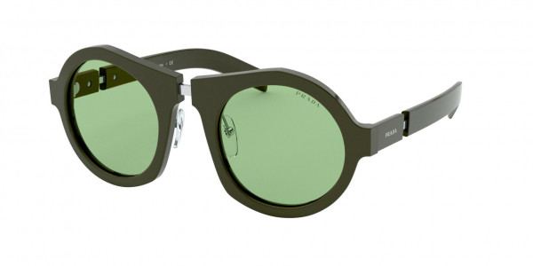 Prada PR 10XS CATWALK Sunglasses, 5401G2 CATWALK GREEN GREEN (GREEN)