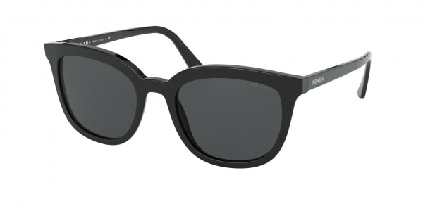 Prada PR 03XSF Sunglasses, 1AB5S0 BLACK GREY (BLACK)