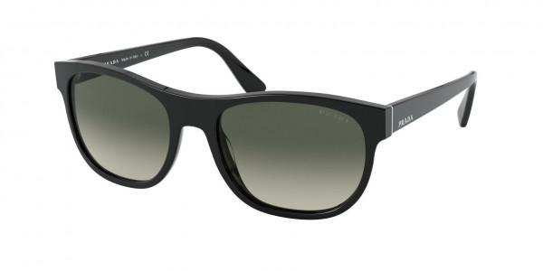 Prada PR 04XSF Sunglasses, 1AB2D0 BLACK (BLACK)