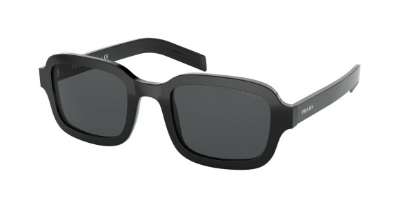 Prada PR 11XSF Sunglasses, 1AB5S0 BLACK (BLACK)