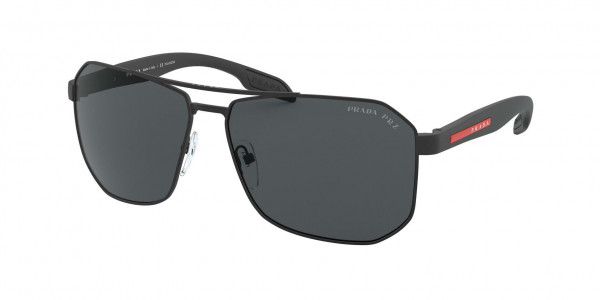 Prada Linea Rossa PS 51VS Sunglasses, DG05Z1 BLACK RUBBER (BLACK)