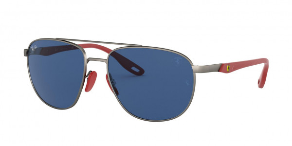 Ray-Ban RB3659M Sunglasses, F03780 MATTE GUNMETAL DARK BLUE (GREY)