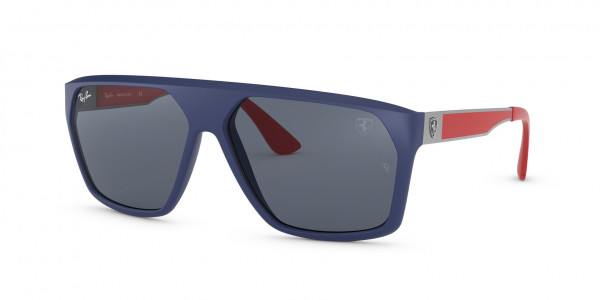 Ray-Ban RB4309M FERRARI Sunglasses, F60487 MATTE DARK BLUE (BLUE)