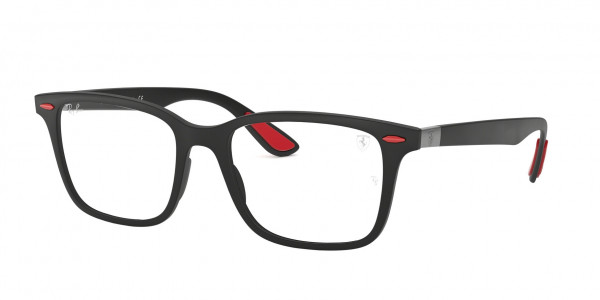 Ray-Ban Optical RX7144M FERRARI Eyeglasses, F602 FERRARI MATTE BLACK (BLACK)