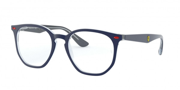 Ray-Ban Optical RX7151M Eyeglasses, F641 BLUE ON TRANSPARENT (BLUE)