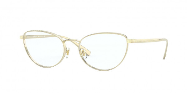 Versace VE1266 Eyeglasses, 1252 PALE GOLD (GOLD)