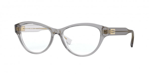 Versace VE3276 Eyeglasses, 593 TRANSPARENT GREY (GREY)