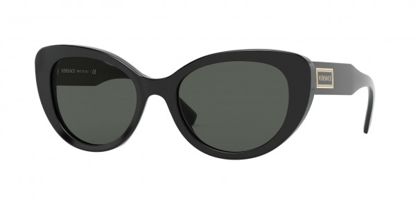 Versace VE4378 Sunglasses, GB1/87 BLACK DARK GREY (BLACK)