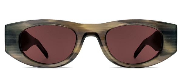 Thierry Lasry MASTERMINDY Sunglasses, Brown Stripe Patter