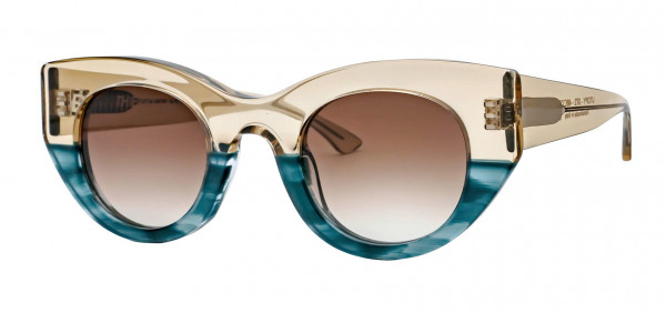 Thierry Lasry UTOPY Sunglasses, Beige & Turquoise