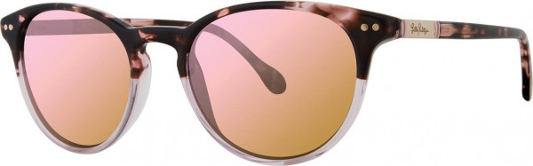 Lilly Pulitzer Palermo Sunglasses, Pink Tortoise