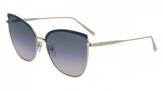 Longchamp LO130S Sunglasses, (719) GOLD/BLUE