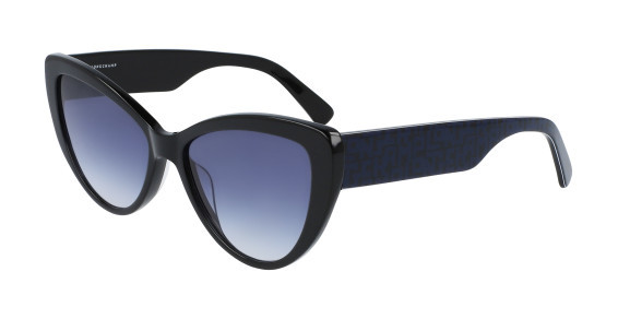 Longchamp LO663S Sunglasses, (007) BLACK/BLUE