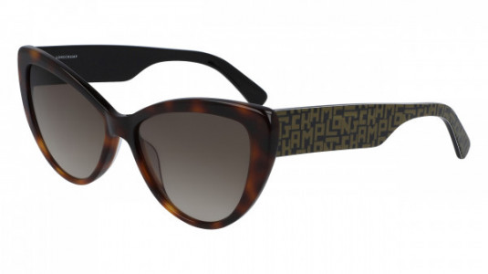 Longchamp LO663S Sunglasses, (215) HAVANA/GREEN
