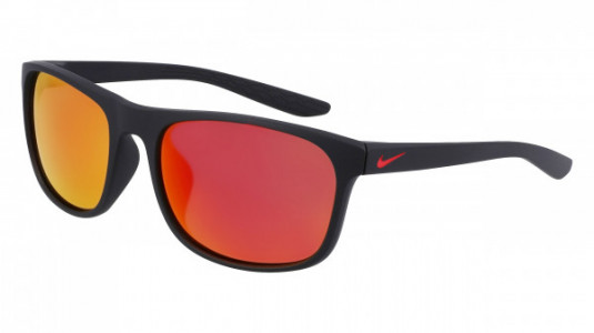 Nike NIKE ENDURE M MI CW4650 Sunglasses, (010) MATTE BLACK/RED MIRROR