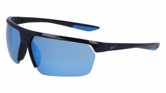 Nike NIKE GALE FORCE M CW4668 Sunglasses, (451) OBSIDIAN/RACER BLUE/BLUE MIRR