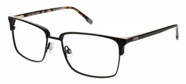 IZOD 2081 Eyeglasses, Black Laminate