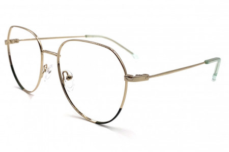 Eyecroxx EC612MD Eyeglasses, C2 Gold Green