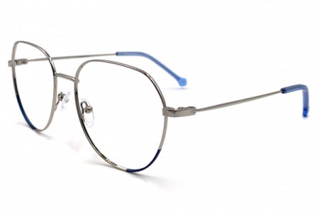 Eyecroxx EC612MD Eyeglasses, C3 Silver Blue