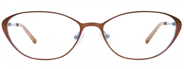 EasyClip EC540 Eyeglasses, 010 - Matt Brown & Shiny Light Blue