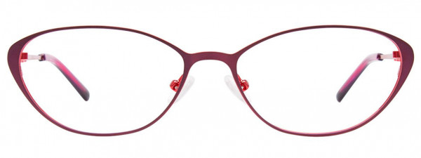 EasyClip EC540 Eyeglasses, 030 - Matt Burgundy & Shiny Red