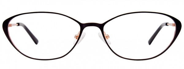 EasyClip EC540 Eyeglasses, 090 - Matt Black & Shiny Rose Gold