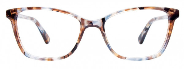 EasyClip EC526 Eyeglasses, 010 - Brown & Crystal & Black Marbled