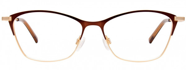 EasyClip EC541 Eyeglasses, 010 - Matt Gold & Matt Dark Brown