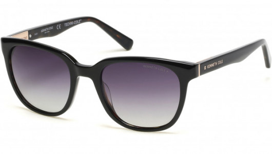 Kenneth Cole New York KC7247 Sunglasses, 05D - Black/other / Smoke Polarized