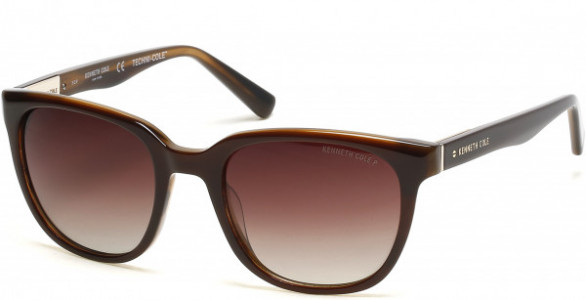 Kenneth Cole New York KC7247 Sunglasses, 50H - Dark Brown/other / Brown Polarized
