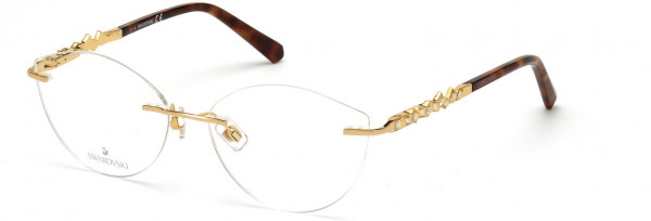 Swarovski SK5346 Eyeglasses, 030 - Shiny Deep Gold
