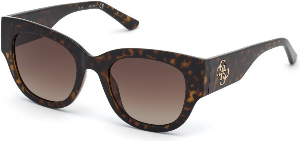 Guess GU7680 Sunglasses, 52F - Dark Havana / Gradient Brown