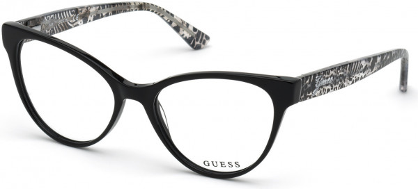 Guess GU2782 Eyeglasses, 001 - Shiny Black