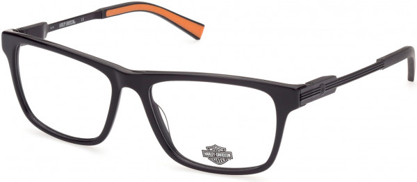 Harley-Davidson HD9008 Eyeglasses, 001 - Shiny Black