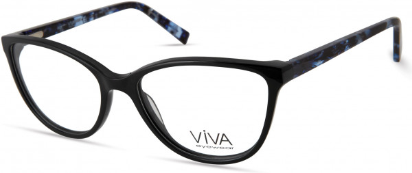 Viva VV4520 Eyeglasses, 001 - Shiny Black